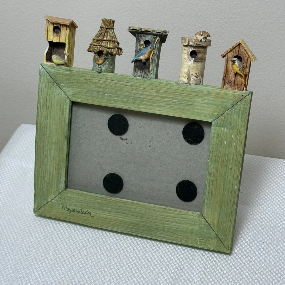 Marjolein Bastin Hallmark Nature's Sketchbook 5 Birdhouse Bird Photo Frame 4x6